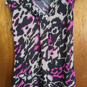 Stylish Black and Pink Women's Top